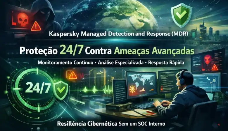 Kaspersky Managed Detection and Response (MDR): proteção 24/7 contra ameaças avançadas para sua empresa