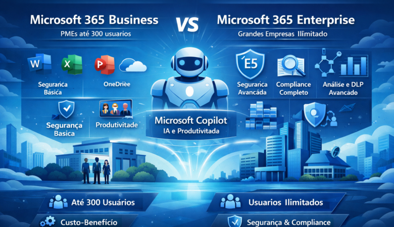Microsoft 365 para Empresas e Grandes Empresas: Comparativo Completo dos Planos Business e Enterprise (Guia Estratégico 2026)