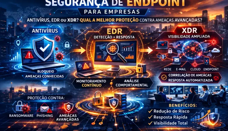 Segurança de Endpoint para Empresas: como proteger o ponto mais explorado pelos ataques modernos