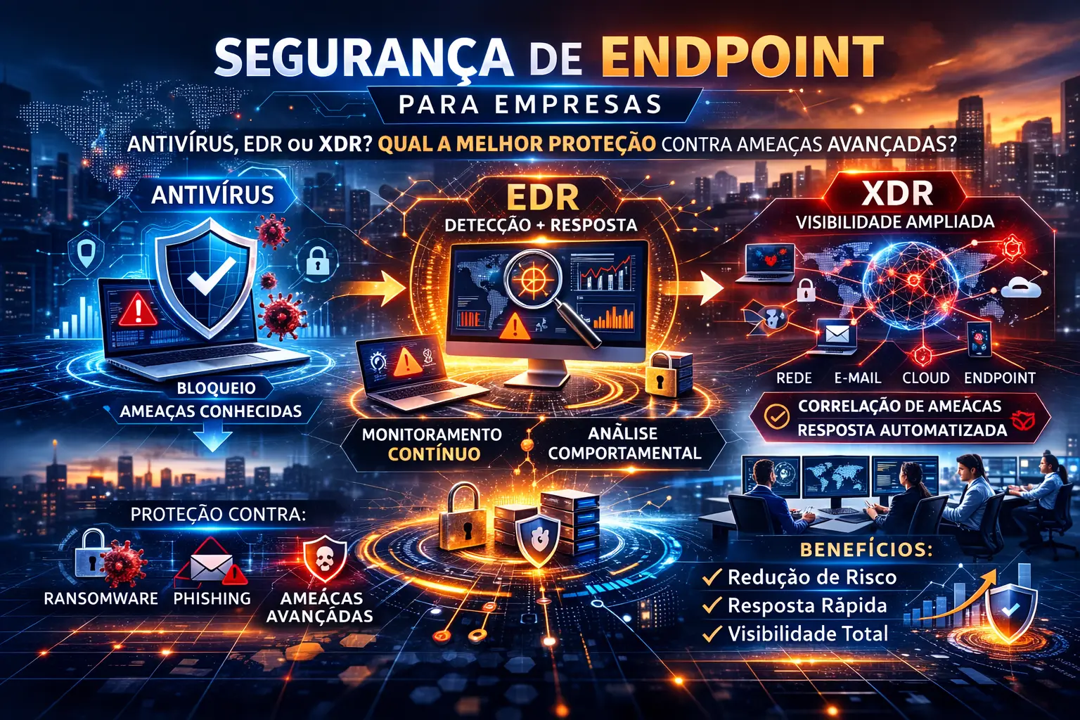 Segurança de endpoint para empresas