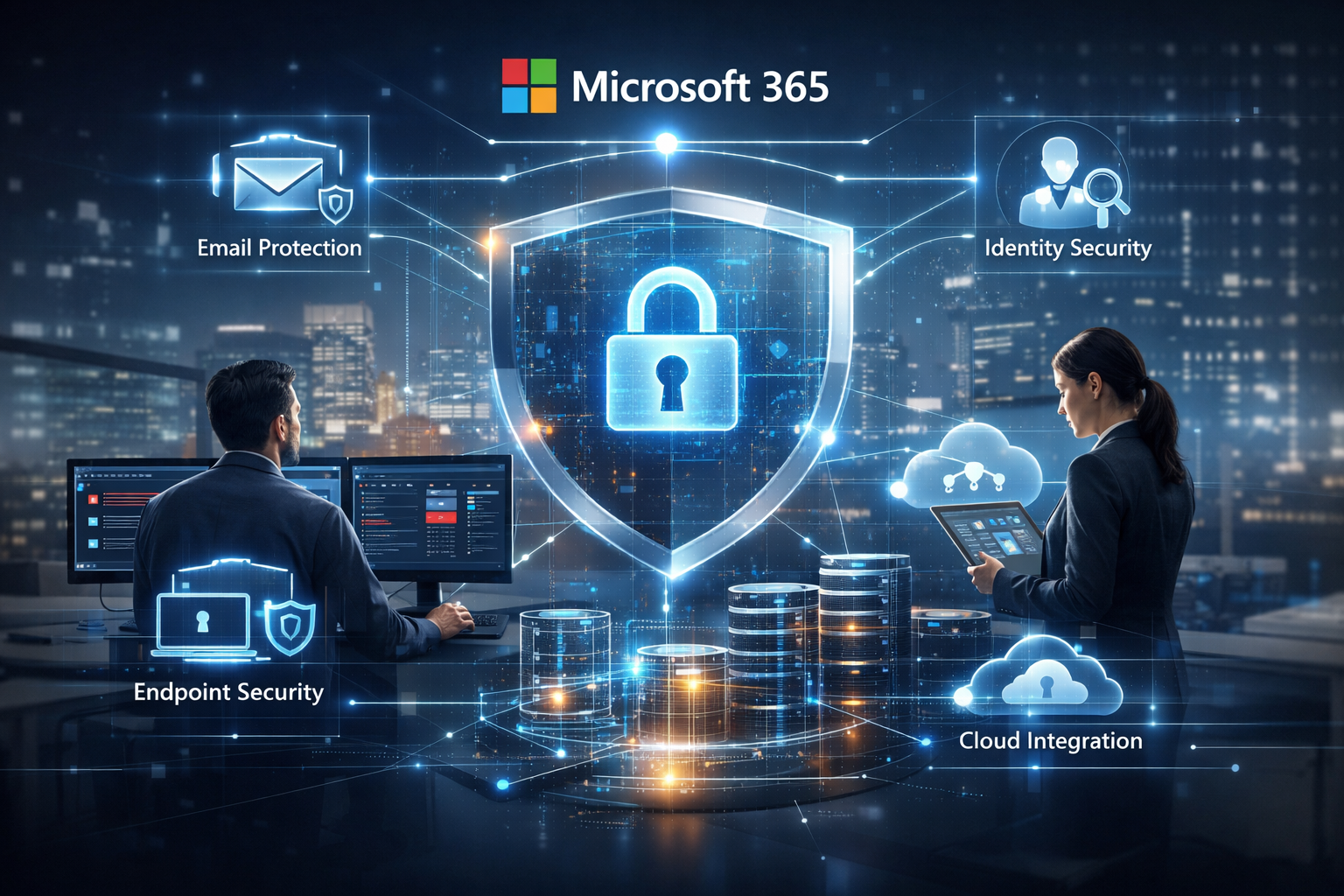 antivírus empresarial integrado ao Microsoft 365