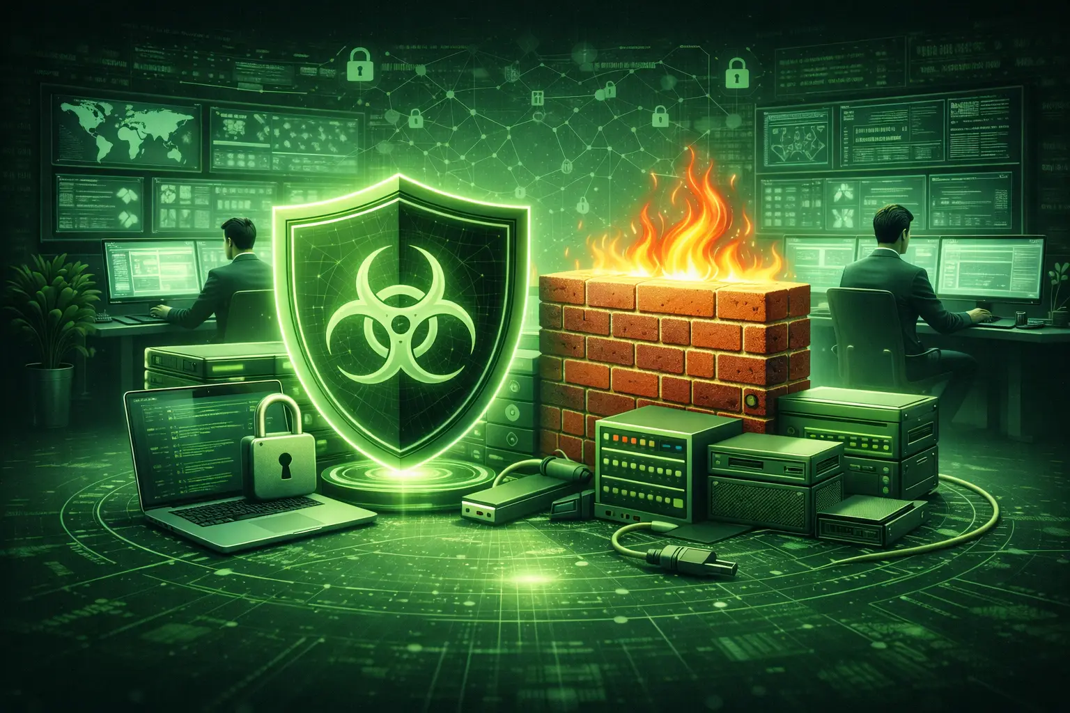 Antivirus vs e Firewall