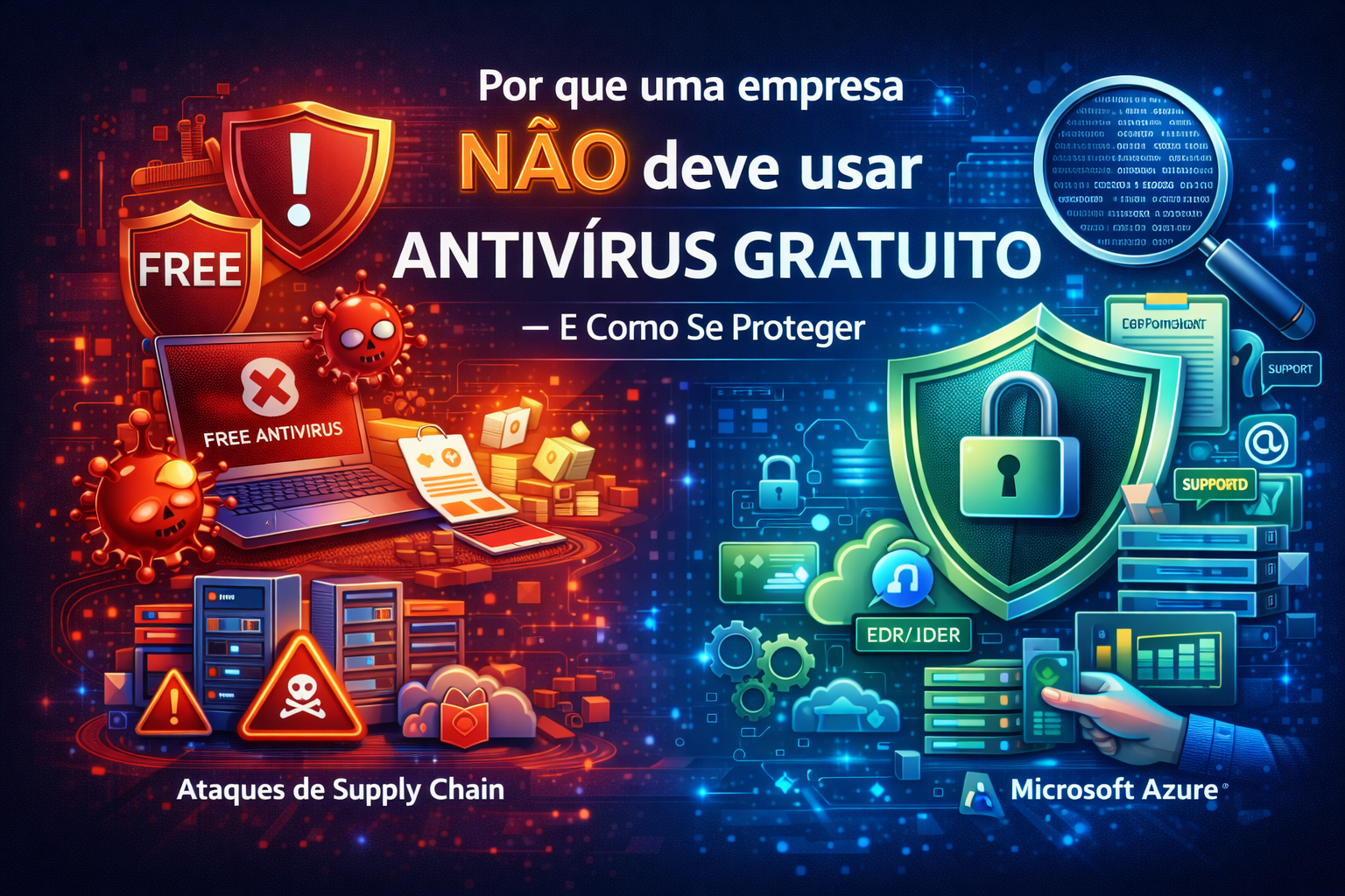 Por que uma empresa não deve usar antivírus gratuito