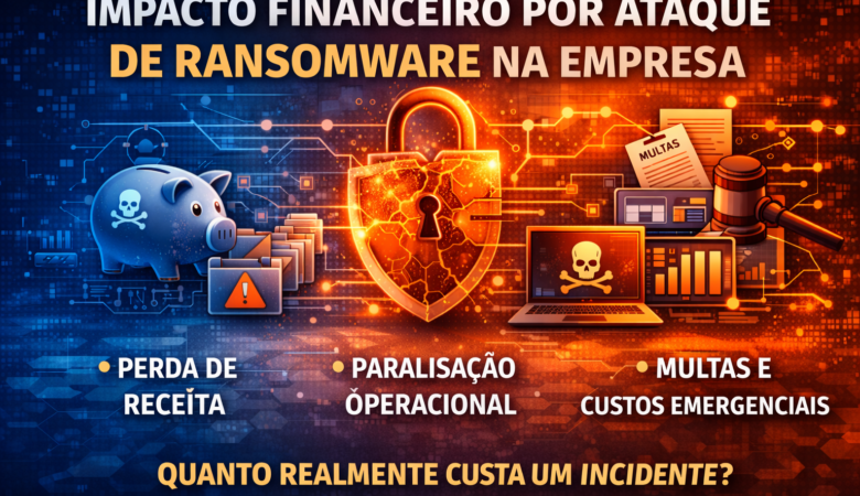 Impacto financeiro por ataque de ransomware na empresa: quanto realmente custa um incidente?