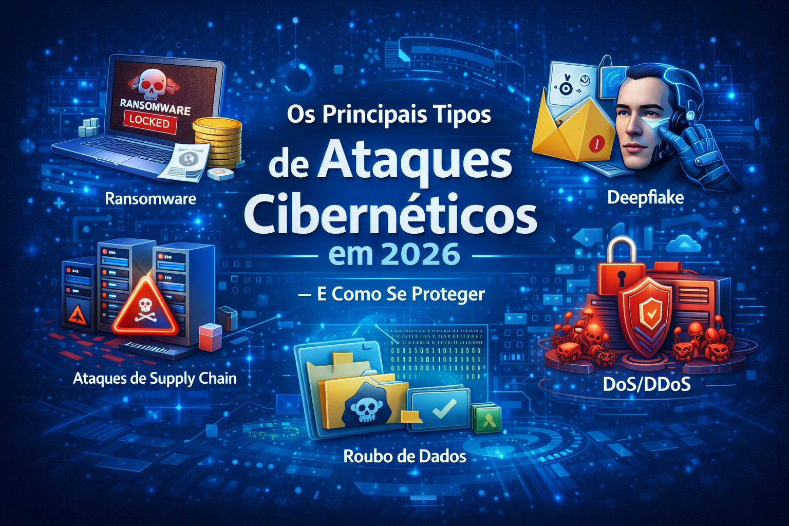 Os Principais Tipos de Ataques Cibernéticos em 2026 — E Como Se Proteger