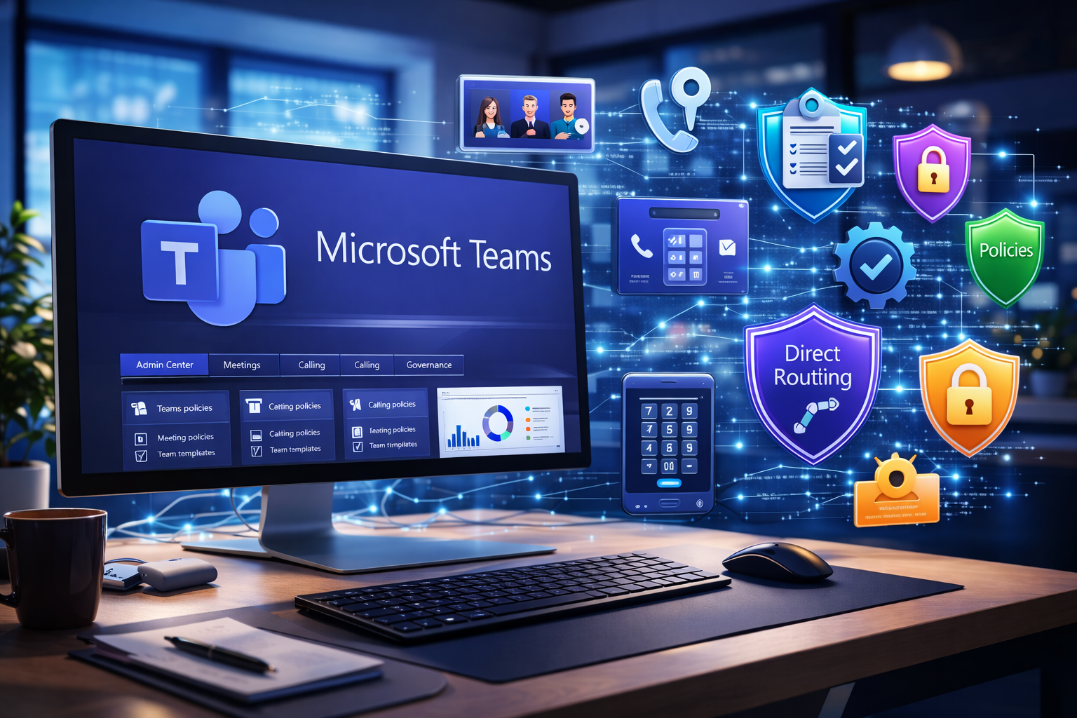Microsoft Teams explicado para empresas: veja como administrar reuniões, telefonia, políticas e governança no Teams Admin Center. Boas práticas usadas por equipes de TI para escalar colaboração com segurança.