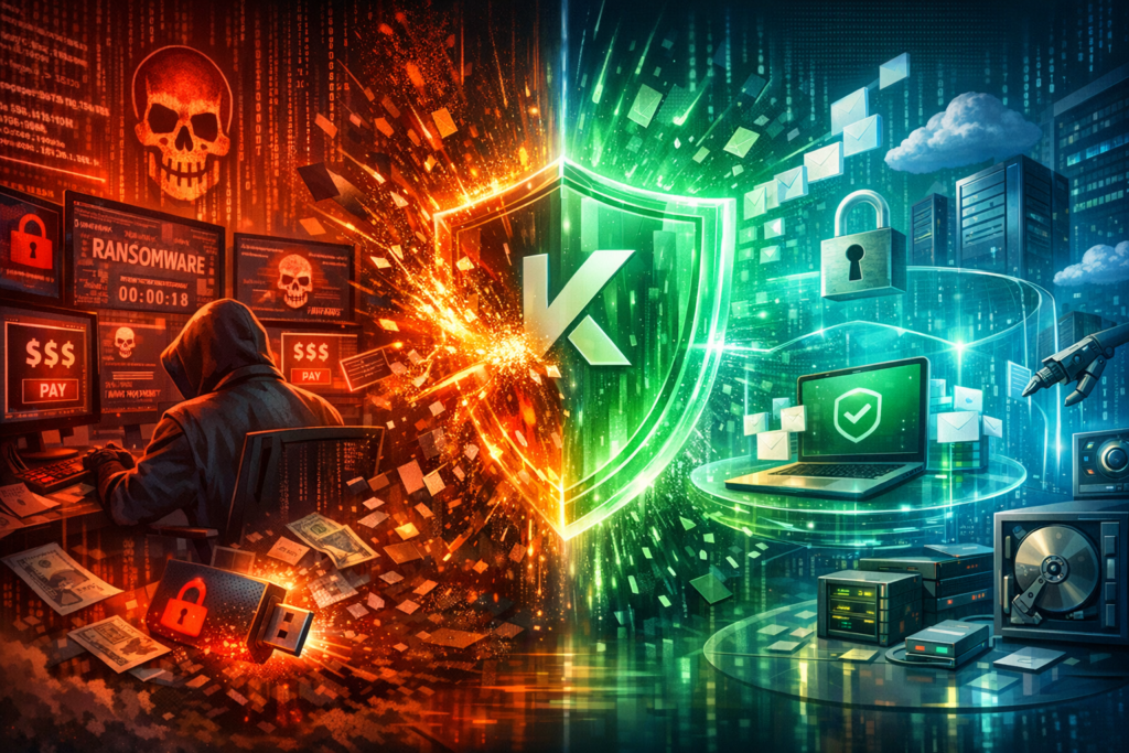 O Kaspersky funciona contra ransomware? O que realmente acontece durante um ataque