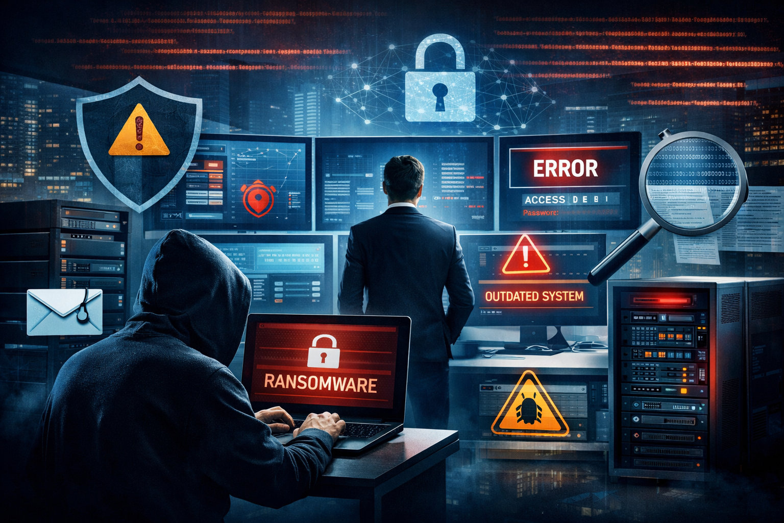 Principais riscos de segurança digital para empresas