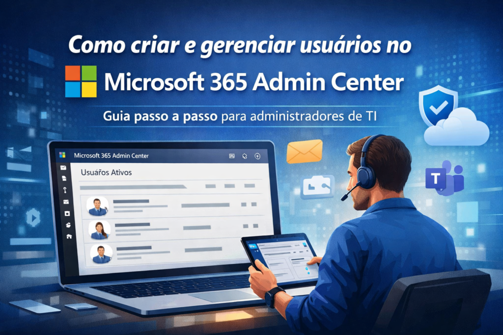 Como criar e gerenciar usuários no Microsoft 365 Admin Center (guia prático para administradores)