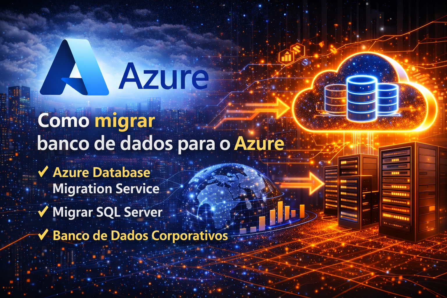 Aprenda como migrar banco de dados para o Microsoft Azure passo a passo. Veja como usar Azure Database Migration Service, Azure SQL Database e outras ferramentas para mover SQL Server e bancos corporativos para a nuvem com segurança.
