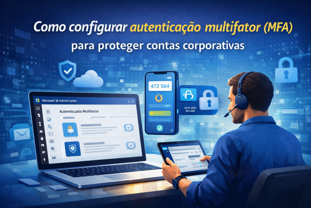 Como configurar autenticação multifator (MFA) para proteger contas corporativas