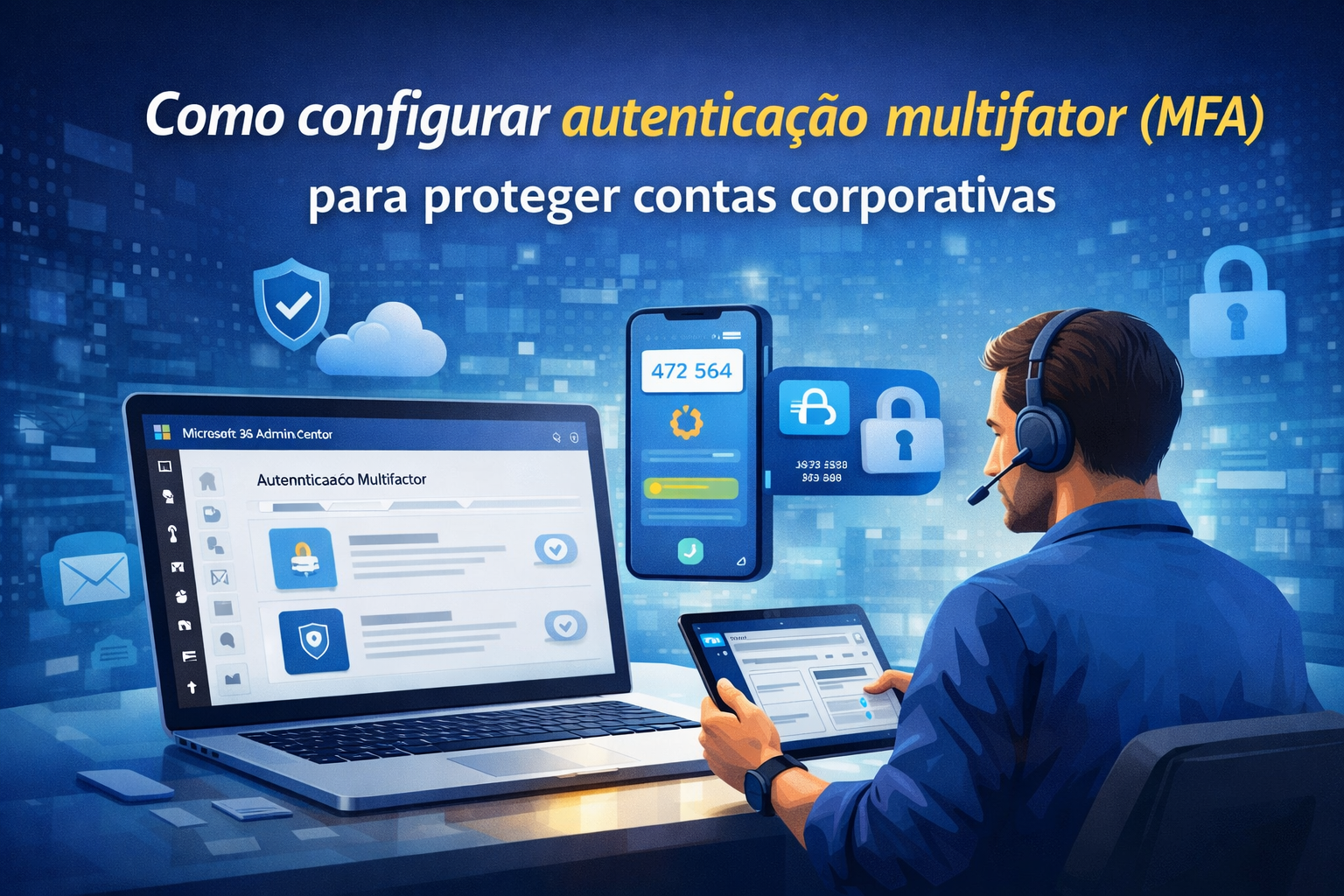 Como configurar autenticação multifator (MFA) para proteger contas corporativas