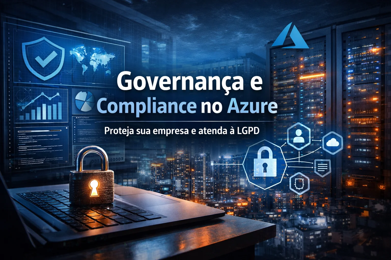 Governança e compliance no Azure na prática: evite custos ocultos, falhas de segurança e problemas com LGPD. Veja como estruturar políticas, auditoria e controle de acesso de forma eficiente e escalável.