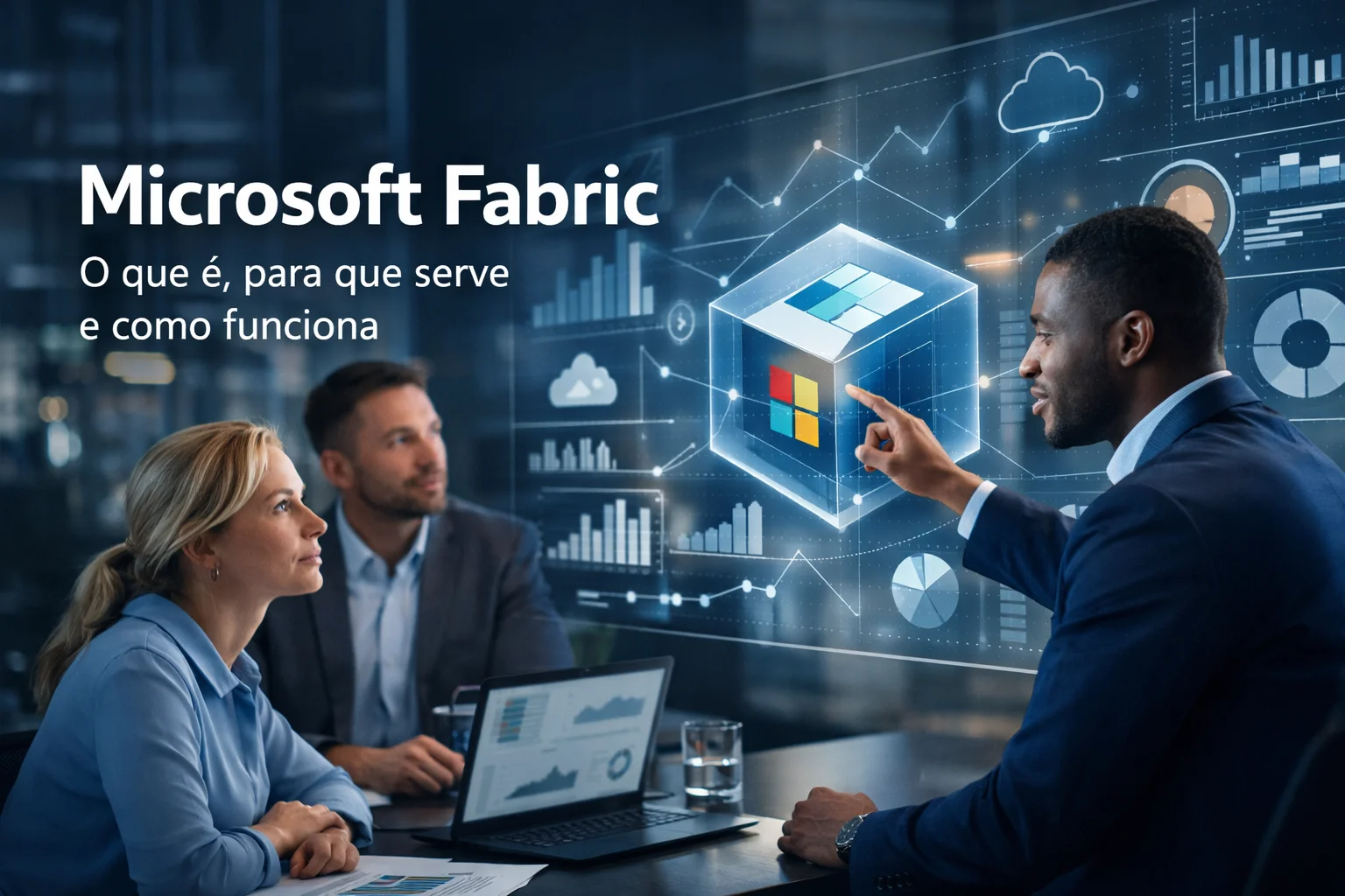 Entenda o que é Microsoft Fabric, para que serve e como funciona na prática. Veja benefícios, componentes, integração com Power BI e quando vale a pena para empresas.
