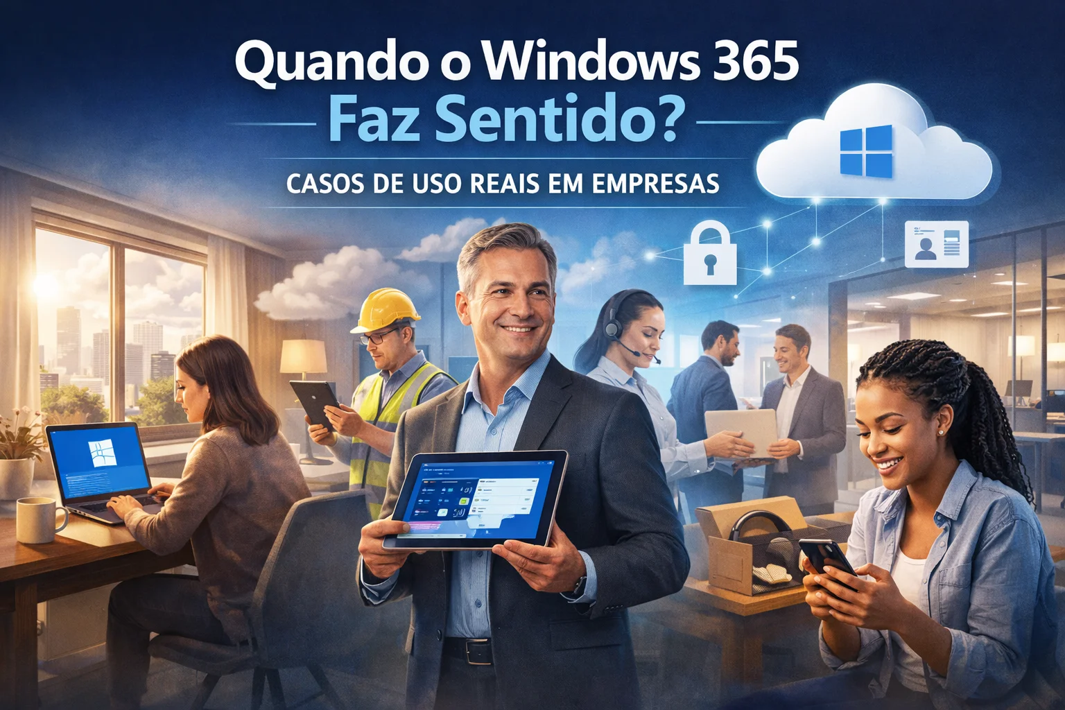 Descubra quando o Windows 365 faz sentido na empresa e veja casos de uso reais para trabalho híbrido, BYOD, terceirizados, onboarding e mais.