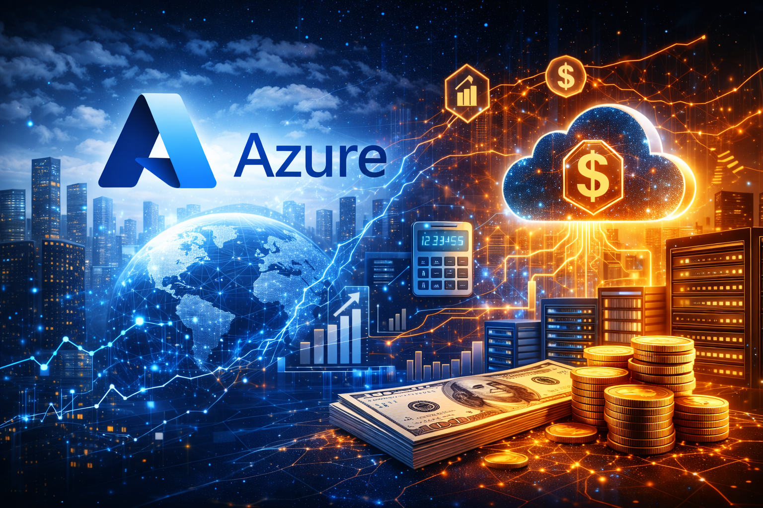 Quanto custa usar Microsoft Azure? Veja preços reais de servidores, armazenamento e bancos de dados, entenda como funciona o Azure pay-as-you-go e aprenda a calcular o custo da nuvem para empresas.