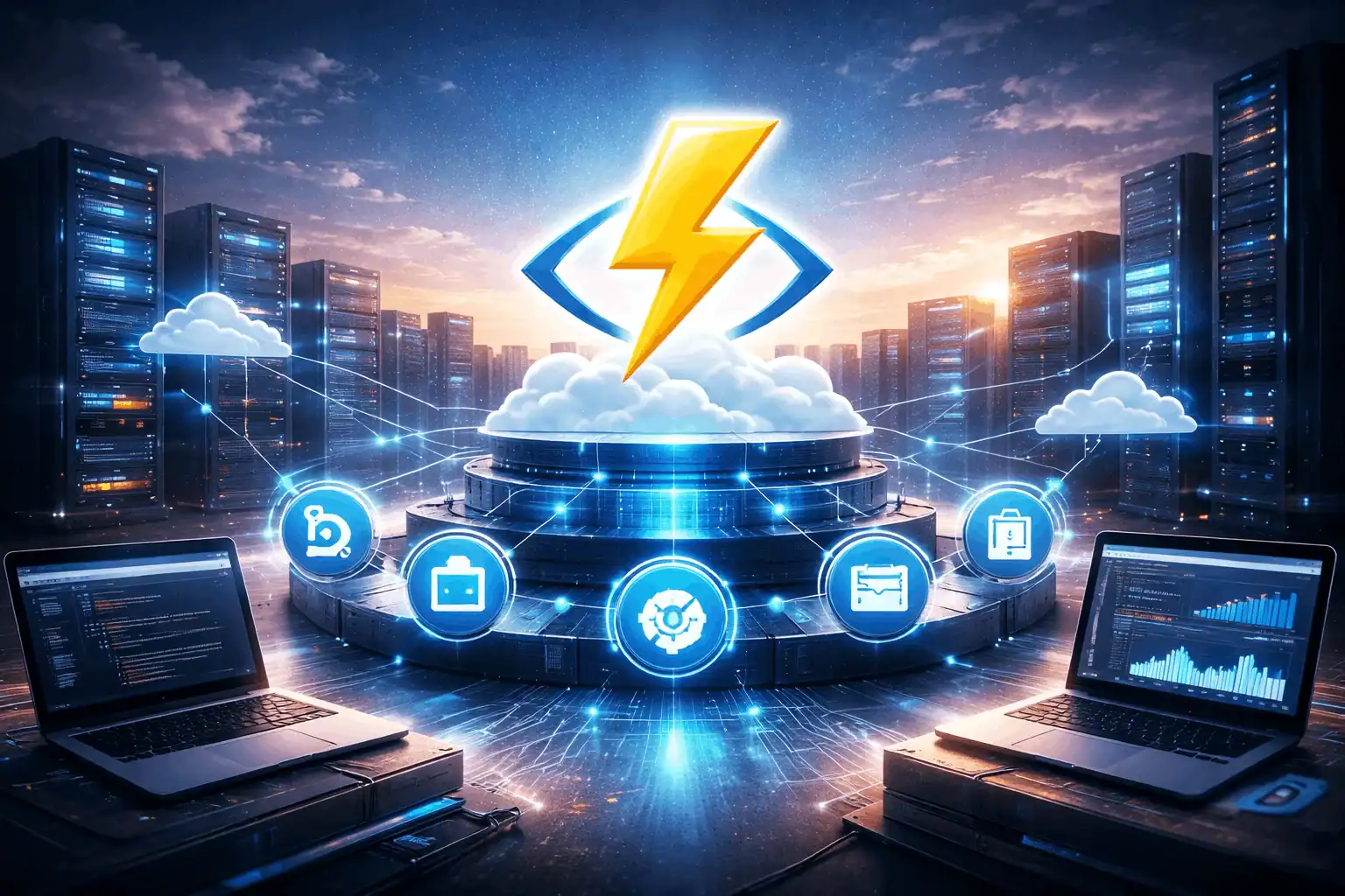 Você ainda paga por servidores parados? Veja como o Azure Functions (serverless Azure) reduz custos, escala automaticamente e elimina complexidade — sem cair nos erros que a maioria das empresas comete.