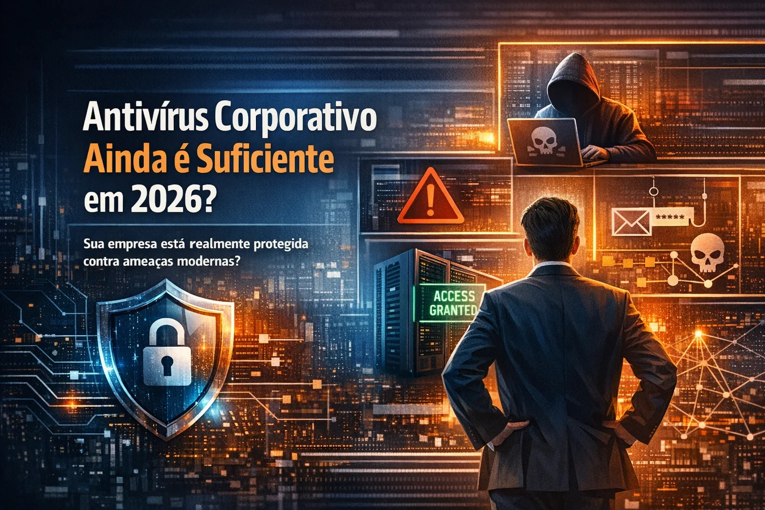 Antivírus corporativo ainda é suficiente em 2026? Entenda por que ele não protege contra ataques modernos e quando evoluir para EDR ou XDR. [infob.com.br]