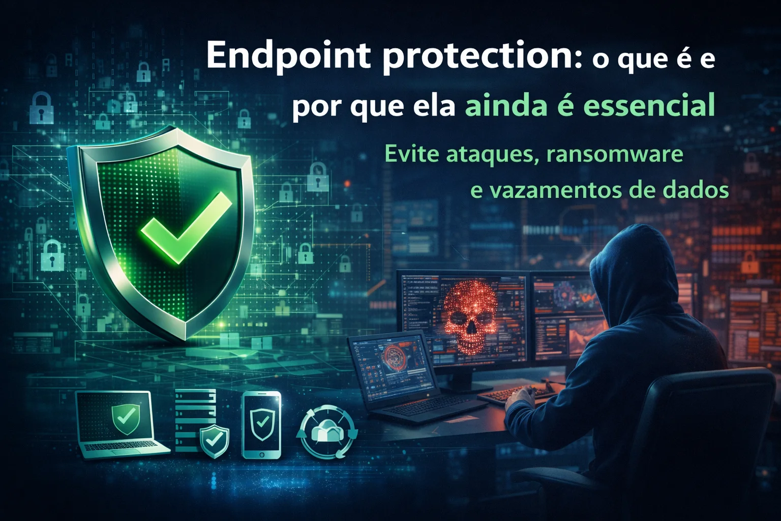 Proteja sua empresa com endpoint protection. Entenda o que é, como funciona e por que ainda é essencial para evitar ataques, ransomware e vazamentos de dados.
