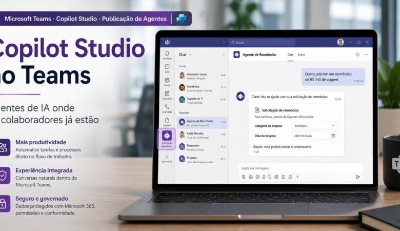 Copilot Studio e Teams: como levar agentes de IA para o dia a dia dos colaboradores