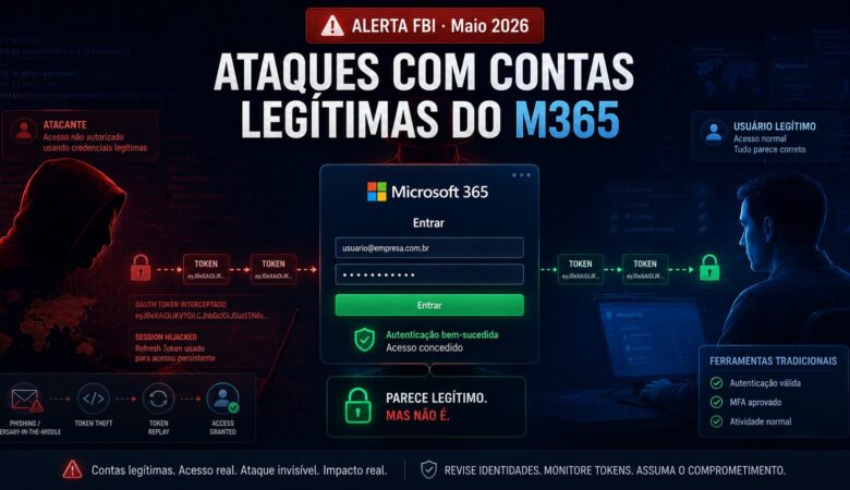 Ataques com Contas Legítimas do Microsoft 365: A Nova Fronteira do Cibercrime em 2026