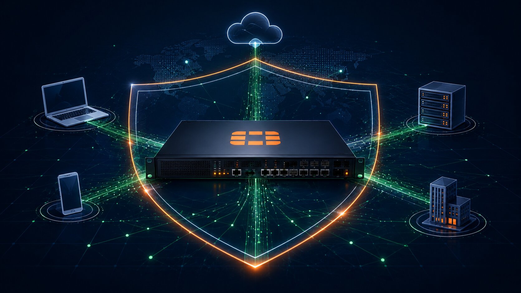 FortiGate NGFW conectando e protegendo redes corporativas de filiais, nuvem e endpoints
