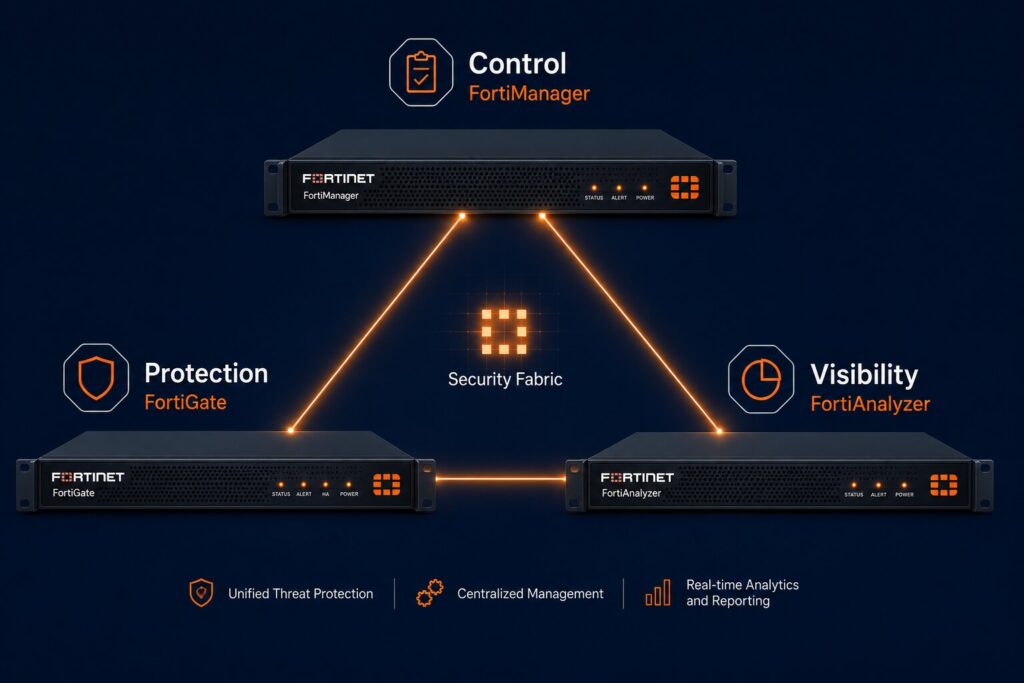 FortiManager e FortiAnalyzer: quando usar com o FortiGate