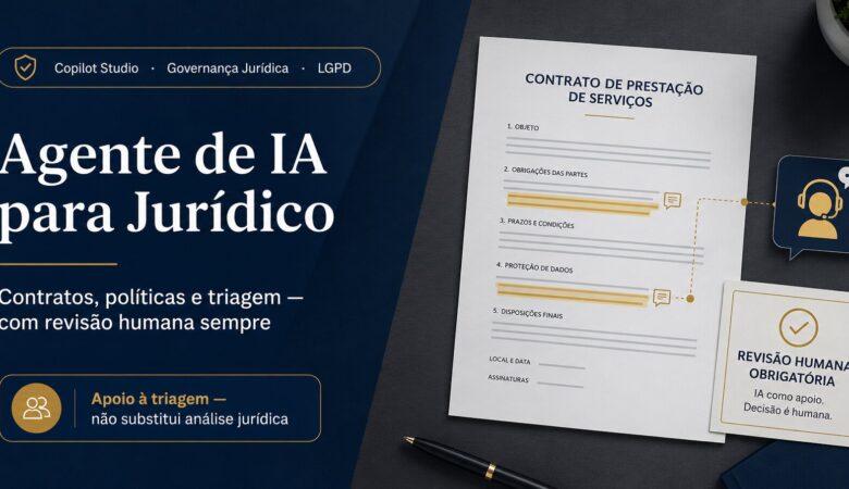 Agente de IA para jurídico: contratos, políticas e triagem de solicitações