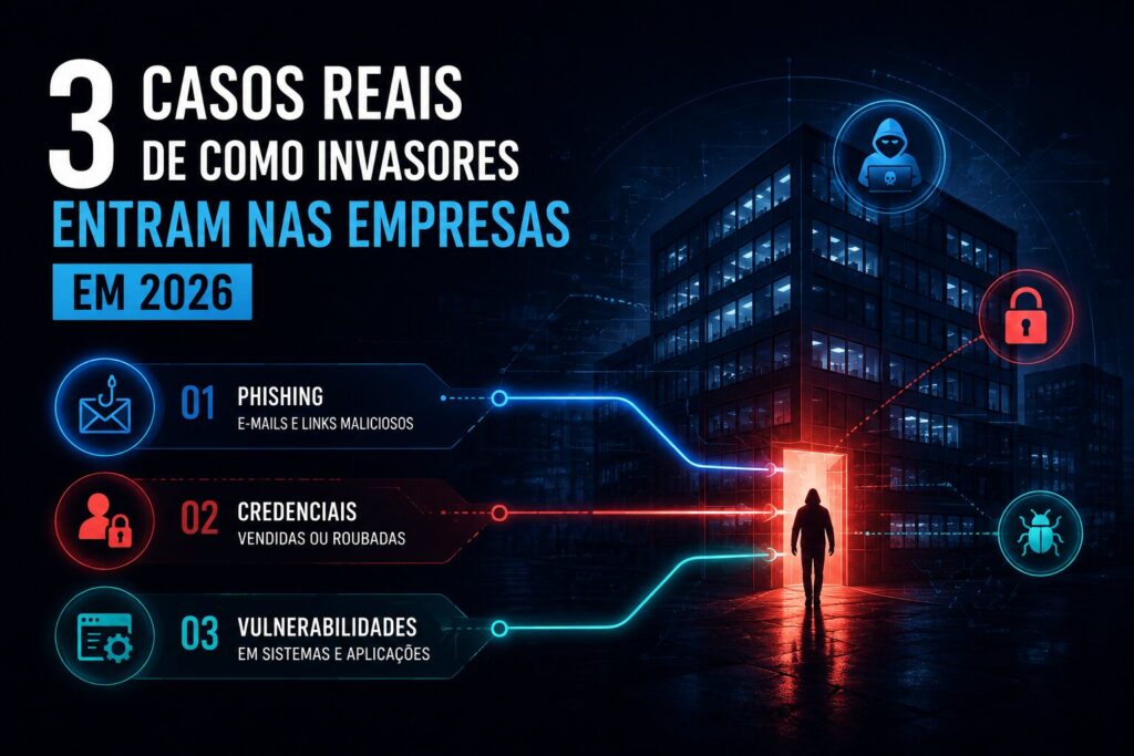 3 casos reais de como invasores entram nas empresas em 2026