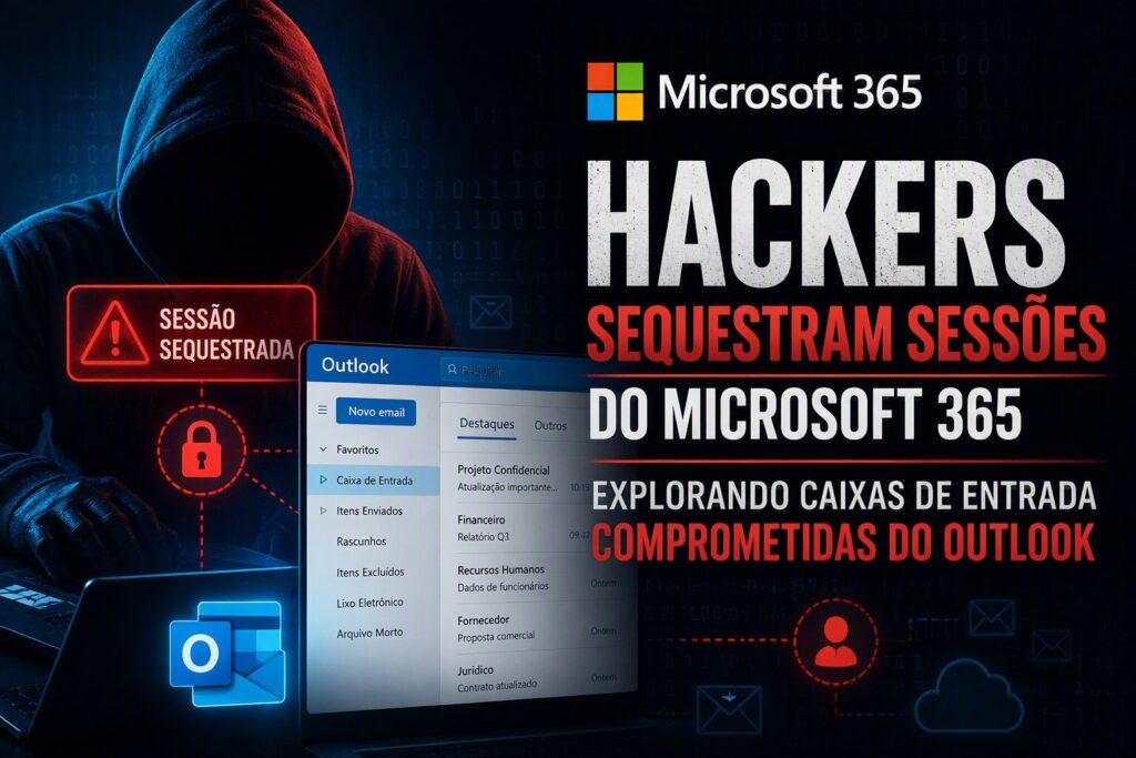 Como criminosos estão roubando sessões do Microsoft 365 através do Outlook