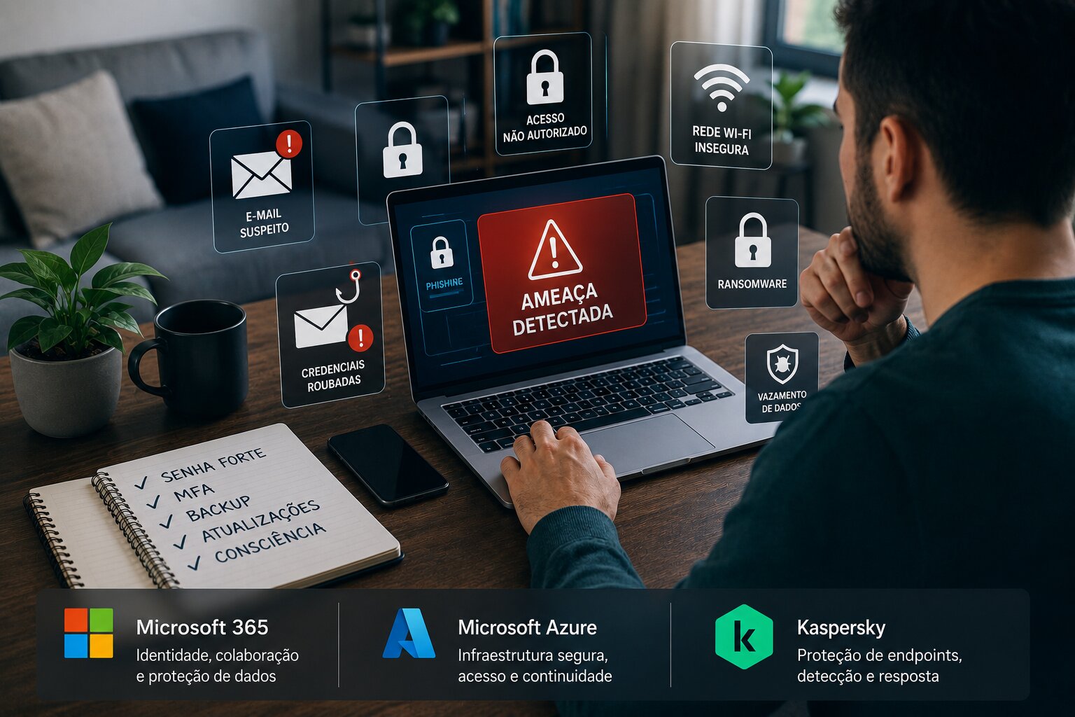 Quais as maiores ameaças virtuais no home office e como proteger a empresa
